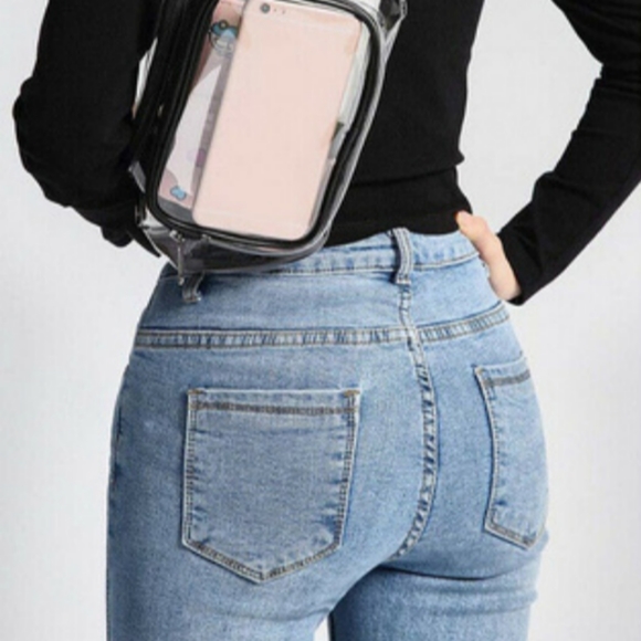 2 Clear Vinyl Fanny Packs - Picture 3 of 5